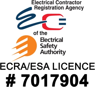 Electrical Contractor Registration Agency of the Electrical Safety Authority, ECRA/ESA licence #7017904